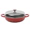 Crock Pot 5 Quart Enameled Cast Iron Multi-Use Everday Pan With Borosilicate Lid in Red 750123695M - alternate 1