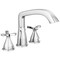 Delta Stryke Three Hole Roman Tub Trim, 11in, Lumicoat Chrome T27766-PR - alternate 1