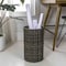 Happimess Cecil Modern 4.13-Gallon Faux Wicker Cylinder Waste Basket, Dark Bronze/Gold HPM1100C - alternate 7