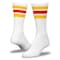 Railroad Sock Women's "Team Spirit" Striped Crew Socks - Red/Gold, 2PK 570S RD/GD - alternate 5