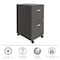 Space Solutions 14.25 in W 2 Drawer Mobile Vertical File Cabinet, Metallic Charcoal 22616 - alternate 12