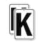 Signmission Sign with Letter K, 12'' X 18'' 2 Signs, Heavy Gauge Aluminum, 2PK A-1218-2PACK-22944 - alternate 1