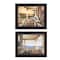 Homeroots Set Of Two Veranda Views Black Framed Print Wall Art, 2PK 405773 - alternate 1