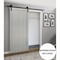 Sartodoors Barn Interior Door, 30" x 96", Gray QUADRO4111BD-B-KS-3096 - alternate 4