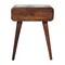 Homeroots 22" Brown Solid Wood One Drawer Nightstand 651833 - alternate 1
