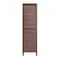 Homeroots 67" Brown Solid Wood Folding Three Panel Screen Room Divider 415074 - alternate 4
