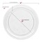 Smarty Had A Party Clear Floral Round Disposable Plastic Dinnerware Value Set, 240PK 729-VP-CASE - alternate 7