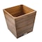 Homeroots 12in Brown Wood Indoor Outdoor Square Planter Box 476246 - alternate 4
