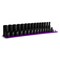 Capri Tools 3/8 in. Drive Shallow/Deep Impact Socket Set, 12-Pt, MM, 30-Pc w/ Purple Billet Aluminum Socket Rail CP53800-30MSDR-PR - alternate 1
