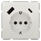 Siemens DELTA style titanwhite USB-SCHUKO socket outlet 2 USB A+C Power: Up to 18W 5UB1870-1TW01 - alternate 1