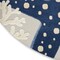 Homeroots 5' Navy Blue And Gray Round Starfish Indoor Outdoor Area Rug 546819 - alternate 8