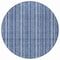 Homeroots 8' Denim Blue And Ivory Round Striped Washable Indoor Outdoor Area Rug 615045 - alternate 7