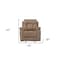 Homeroots 40" Modern Beige Fabric Chair 329385 - alternate 6