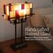 Lavish Home Stained Glass Tiffany Table Lamp, Bronze, 16.25 inx6.75 inx24 in 72-TIFF-12 - alternate 5
