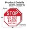 Signmission Stop Do Not Enter One Way, 18 inch X 18 inch, Plastic Sign, 2PK OC-P-2PACK-18-277 - alternate 7