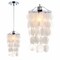 Jonathan Y Cayla 7" Seashell LED Pendant, White/Chrome JYL9002A - alternate 8