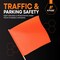 Xpose Safety Orange Safety Flags, 18x18 in with 24 in Wood Staff, Warning/Wide Load Flags, 2PK WF24-18-2-X - alternate 4