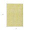 Homeroots 10' X 14' Yellow And Ivory Abstract Washable Indoor Outdoor Area Rug 599777 - alternate 6