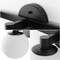 Jonathan Y Modernist Globe 24" 3-Light Metal/Frosted Glass Modern Contemporary LED Vanity, Black JYL3542B - alternate 9