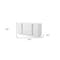 Homeroots 64" White Solid and Manufactured Wood Six Drawer Double Dresser 490824 - alternate 4