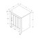 Monarch Specialties Accent Table, 22-in. H, End, Side, Storage, Nightstand, Bedroom, Beige Laminate, Dark Oak I 2509 - alternate 3