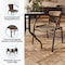 Flash Furniture Lila  Medium Brown Rattan Indoor-Outdoor Restaurant Stack Chair, PK4 4-TLH-037-DK-BN-GG - alternate 18