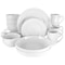Elama Sienna 18 Piece Porcelain Dinnerware Set in White EL-SIENNA - alternate 1