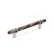 Amerock Carrione 5-1/16 in 128 mm Center-to-Center Marble Black/Polished Nickel Cabinet Pull BP36649MBKPN - alternate 1