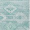Homeroots 10' X 14' Aqua Turquoise And Ivory Southwestern Washable Indoor Outdoor Area Rug 588689 - alternate 5