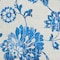 Homeroots 8' White And Denim Blue Round Floral Washable Indoor Outdoor Area Rug 589514 - alternate 7
