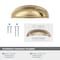 Amerock Ashby 3 inch or 4 inch 76mm or 102mm Center-to-Center Champagne Bronze Cabinet Cup Pull BP36640CZ - alternate 3