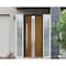 Vdomdoors Steel Door Deux 1744 Natural Oak 2 Sidelight Exterior White Windows Stainless Inserts Single Modern DEUX1744EXD-OAKW-W14+36+14xH80-RH-O - alternate 10