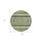 Homeroots 8' Olive Green And Artichoke Green Round Southwestern Washable Indoor Outdoor Area Rug 582838 - alternate 7