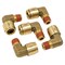 Mytee Products 5Pk DOT Brass Push to Connect Fitting Elbow 1/2in Tube ODx1/4in NPT Air Line Male MP-ABF-ELBOW1214 - alternate 1