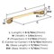Amerock Ravino 6-5/16 inch (160mm) Center-to-Center Champagne Bronze Cabinet Pull, 10PK 10VMP21938CZ - alternate 4
