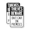 Signmission Thieves Beware Bait Car on Premises, 18'' X 24'' 2 Signs, Heavy Gauge Aluminum, 2PK A-1824-2PACK-22821 - alternate 1