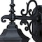 Homeroots Petite Matte Black Domed Hanging Glass Lantern Wall Light 398585 - alternate 4