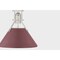 Hudson Valley Lighting Painted No. 2 9.5 in. Pendant in Polished Nickel/Soft Crimson by Mark D. Sikes MDS351-PN/CRN - alternate 3