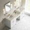 James Martin Vanities Bellshire 84" Dual Vanity Set with 24" Make-Up Counter, Bright White w/3 cm Tajnar Eclos Top 660-VMC84-BW-3TJR - alternate 4