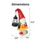 Techko Pip Mushcap Outdoor Solar Gnome Statue with Integrated LED Lantern, 8PK SG-823-8PK - alternate 7