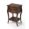 Homeroots 28" Brown One Drawer Solid Wood Nightstand 388904 - alternate 1