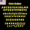 Aacc Self-Adhesive Vinyl Letter: C, Scale: 24 cm. Color: Hi-Viz-Yellow Font: Anders by, 8PK AACC-Anders-UC-Hi-Viz-Yellow-M24x8 - alternate 2