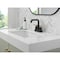 Delta Nicoli Two Handle Centerset Bathroom Faucet, 6.56 in, Matte Black / Champagne Bronze 25849LF-GZ - alternate 6