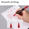 Deli MATE Permanent Marker, Dual Tip (Bullet/Needle), Red, 12PK EU10440 - alternate 4