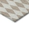 Homeroots 5' X 8' Taupe And Ivory Geometric Washable Indoor Outdoor Area Rug 577122 - alternate 9