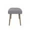 Homeroots 47in Gray and Antiqued Brass Tufted Linen Blend Upholstered Dining Bench 473174 - alternate 7