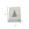Homeroots 55" X 70" Cream Cotton Blend Woven Christmas Tree Embroidered Throw Blanket with Fringe 713575 - alternate 5