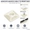 Kable Kontrol Adhesive Cable Tie Mounts, 3/4" Sq, Natural Nylon, PK100 CT283 - alternate 1