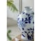 Homeroots 10" Blue And White Floral Round Porcelain Table Vase 565442 - alternate 7