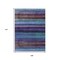Homeroots 9' X 12' Blue Purple And Taupe Striped Washable Indoor Outdoor Area Rug 631207 - alternate 6